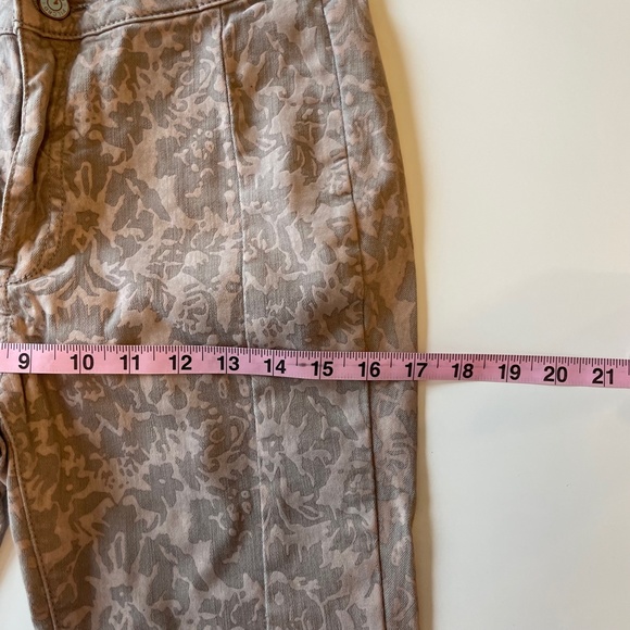 NWOT Anthropologie Pilcro Flocked High-Rise Denim Leggings Size 27 - Picture 12 of 14